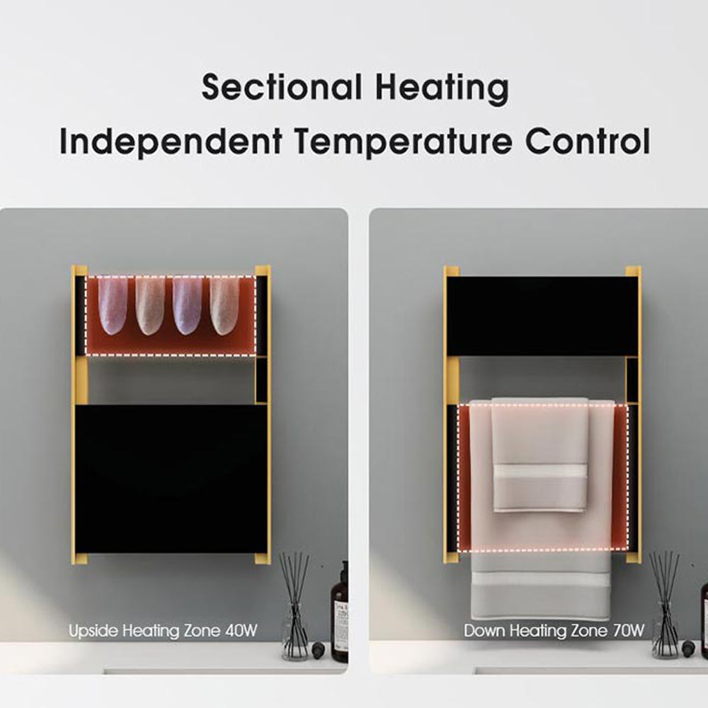 27″×18″ Glass Heated Towel Warmer with Smart Touch